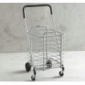 Powder Coated Metal Display Stands , Foldable Shopping Cart